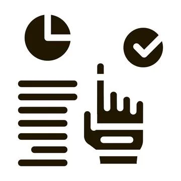 Long workflow management icon Vector Glyph Illustration Stock Illustration