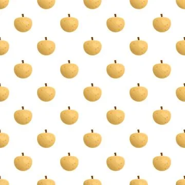 Longan fruit seamless pattern repeating tropical food Stock Illustration