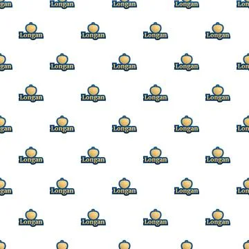 Longan fruit seamless pattern repeating design background Stock Illustration
