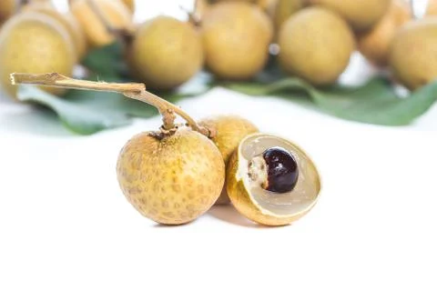 Longan isolated Stock Photos