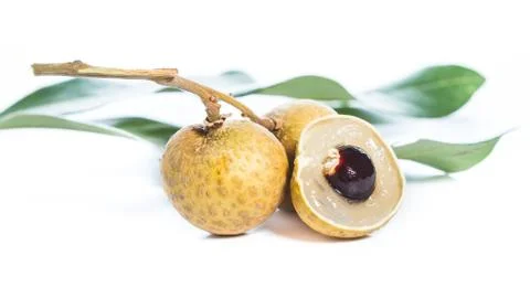 Longan isolated Stock Photos