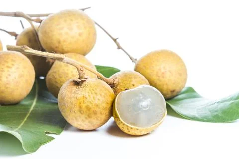 Longan isolated Stock Photos