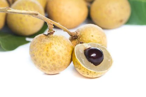 Longan isolated Stock Photos