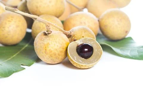 Longan isolated Stock Photos