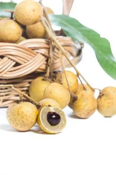 Longan isolated Stock Photos