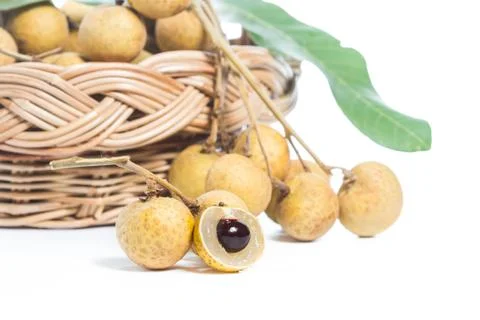 Longan isolated Stock Photos