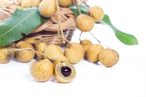 Longan isolated Stock Photos