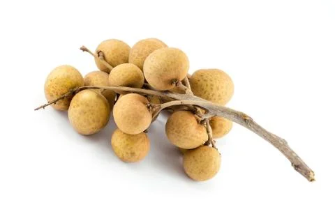 Longan isolated on a white background Stock Photos