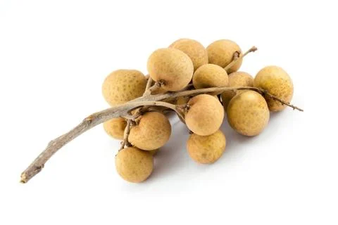 Longan isolated on a white background Stock Photos