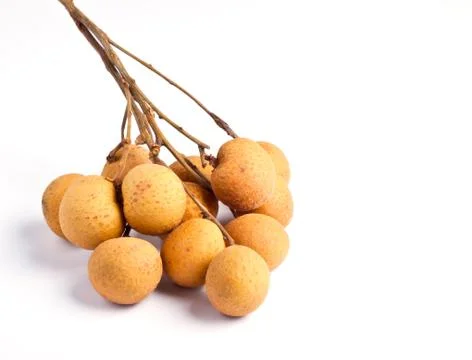 Longan isolated on a white background Stock Photos