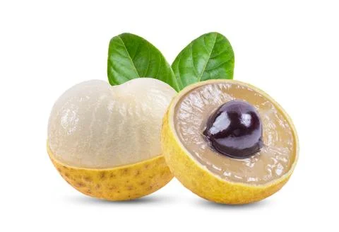 Longan isolated on white background Stock Photos