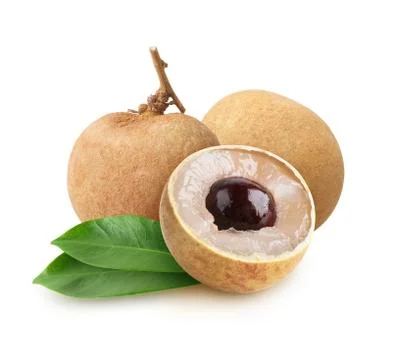 Longan isolated on white Foto stock