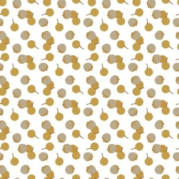 Longan seamless pattern on white color. longan fruit and slices with seeds. Stock Illustration
