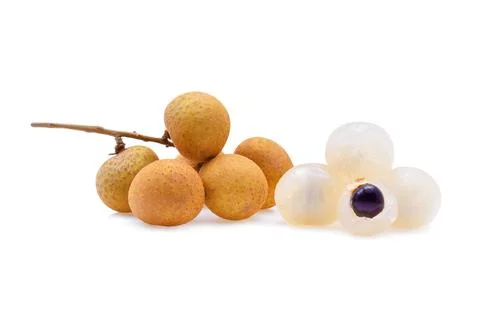 Longan on the white background Foto stock