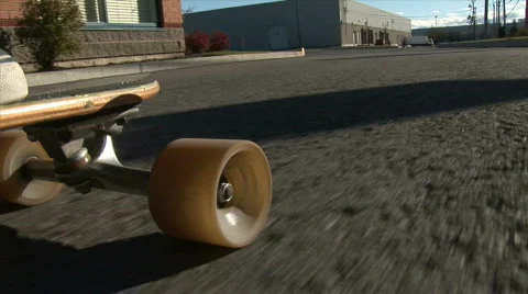 Longboard Close Up HD Stock Footage 548232