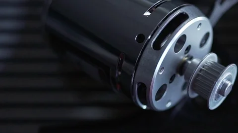 Longboard electric motor assembling, carbon board, extreme technology Stock Footage 89051350