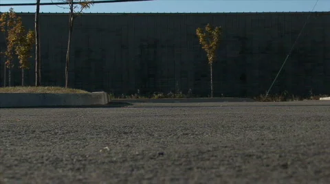 Longboard Fall HD Stock Footage 548237