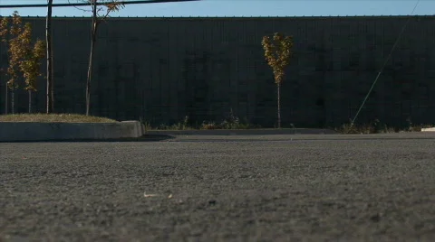 Longboard Fall HD Stock Footage 548249