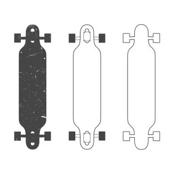 Longboard Stock Illustration
