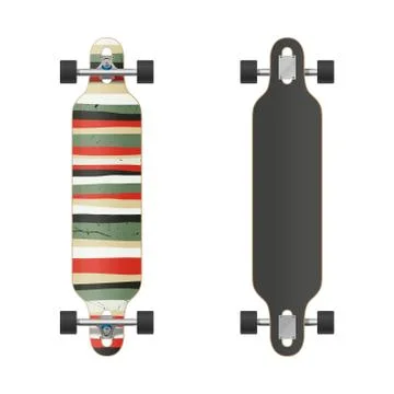 Longboard Illustrazione stock