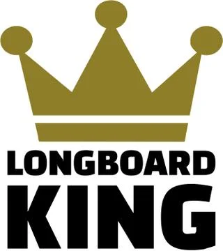 Longboard king Illustrazione stock