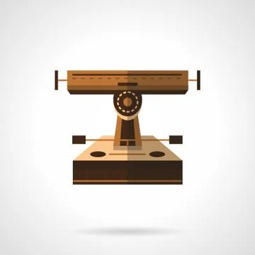 Longboard part flat color vector icon. Suspension Stock Illustration