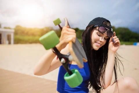 Longboard is passion Foto stock