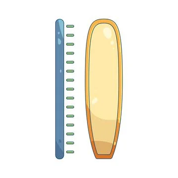 Longboard surf Stock Illustration