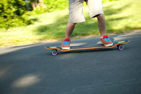 Longboarder Closeup Stock Photos