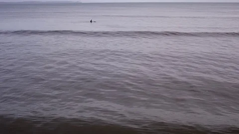 Longboarder small wave Stock Footage 82702288