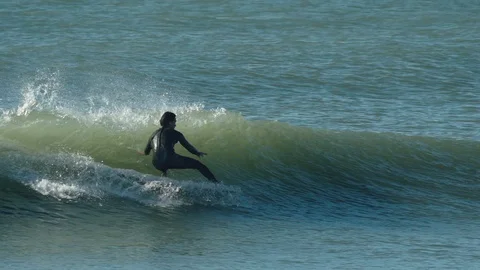 Longboarder stepping on his board Stock Footage 88287654