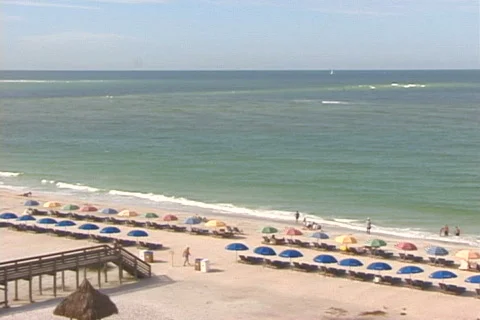 Longboat Beach Stock Footage 818689