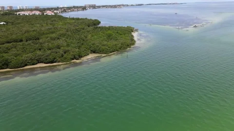 Longboat Key, Florida in 4K HDR Aerial View Stock Footage 135557047