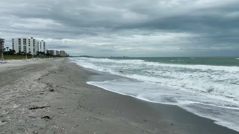 Longboat Key stormy view Stock Footage 160627079