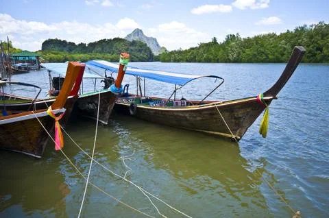 Longboats Stock Photos