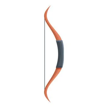 Longbow icon cartoon vector. Ancient archery Stock Illustration