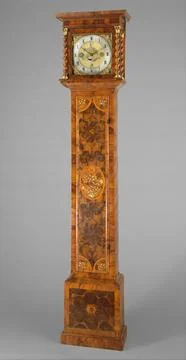 Longcase clock with calendrical, lunar, and tidal indications, also known a.. Stock Photos