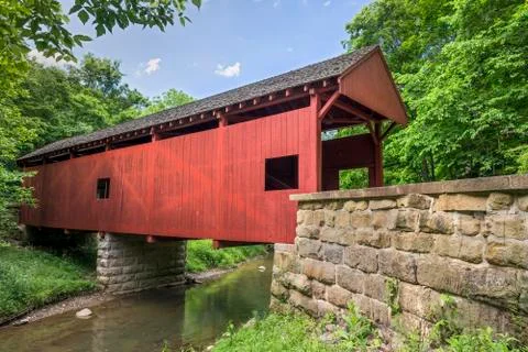 Longdon Covered Bridge Stock Photos