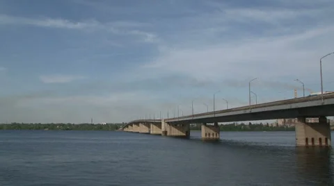 Longest bridge Stock Footage 1051189