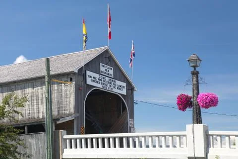 Longest covered bridge Stock Photos