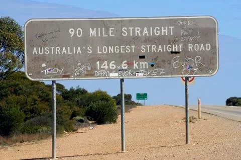 The longest line right of australia Stock Photos