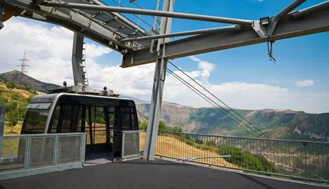 Longest reverse Cable Car in the World Stock Photos