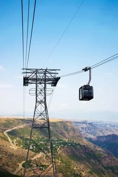 Longest reverse Cable Car in the World 写真素材