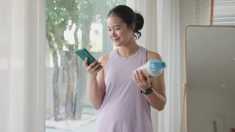 Longevity anti-aging medication for asia woman. Gain muscle take protein dr.. 스톡 동영상 330998564