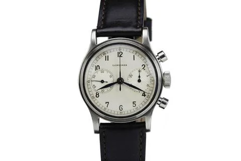 Longines Chronograph Black Stock Illustration