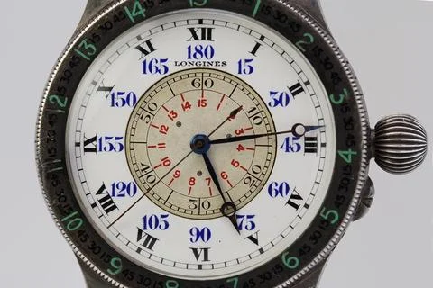 Longines Lindbergh Aviators Hour Angle 1 Stock Illustration