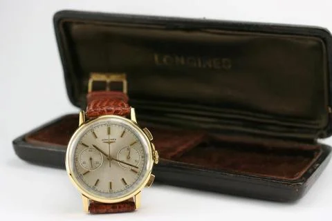 Longines Two Register Chronograph Stock Illustration