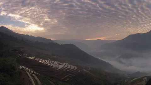 Longji rice terraces Stock Footage 88695399