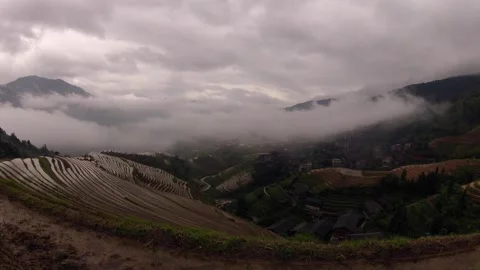 Longji rice terraces Stock Footage 89319973