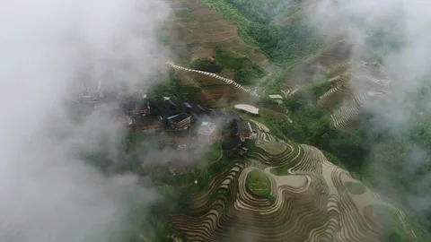Longji Rice Terraces Stock Footage 169801669
